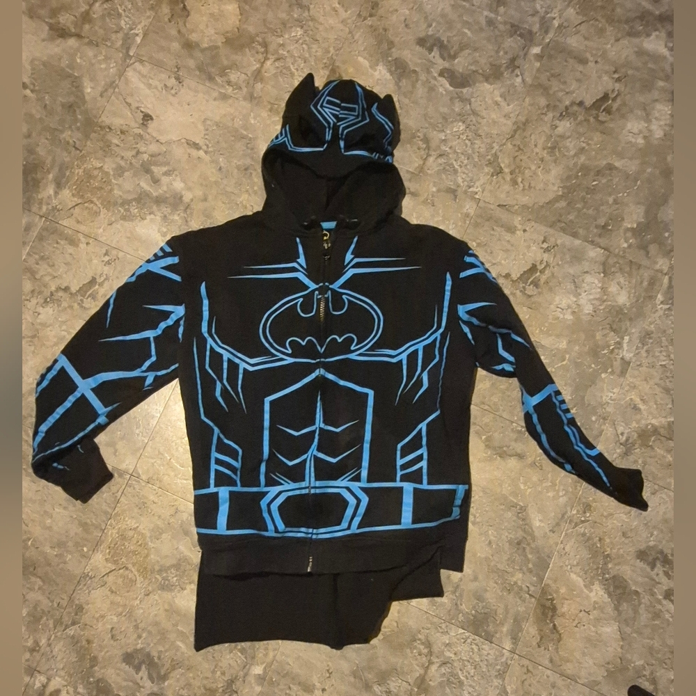 Boys Large Batman Zip Up With Mask